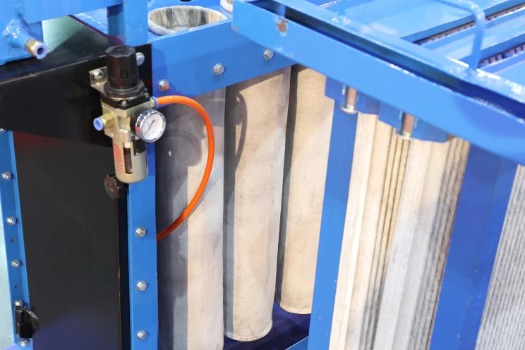 Industrial dust collector spark suppression system