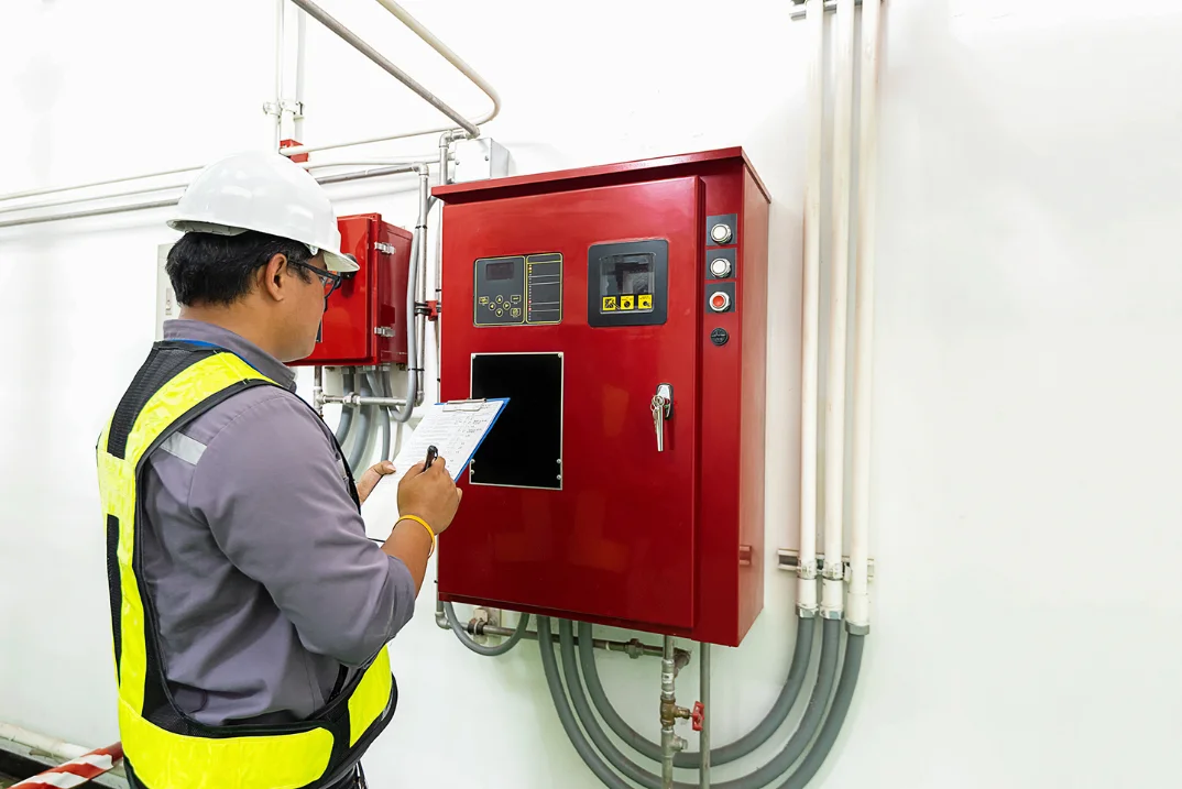 Fire code compliance documentation and inspection